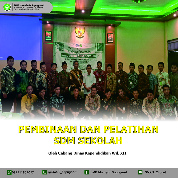 Pembinaan & Pelatihan SDM Sekolah oleh Cabang Dinas Pendidikan Wilayah XII